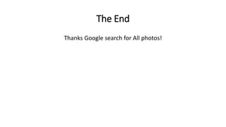 The End
Thanks Google search for All photos!
 