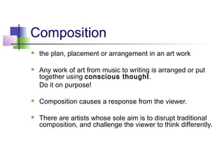 Elements & principles of art | PPT