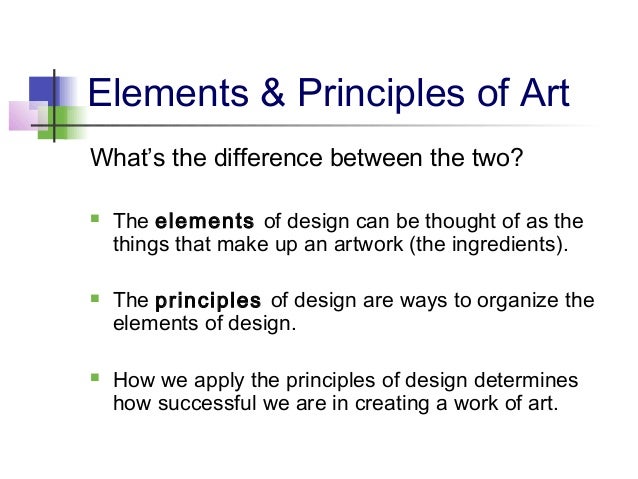 art elements and principles