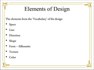 Elements and principles of design in context to Fashion | PDF