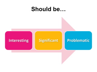 Should be…




Interesting     Significant   Problematic
 