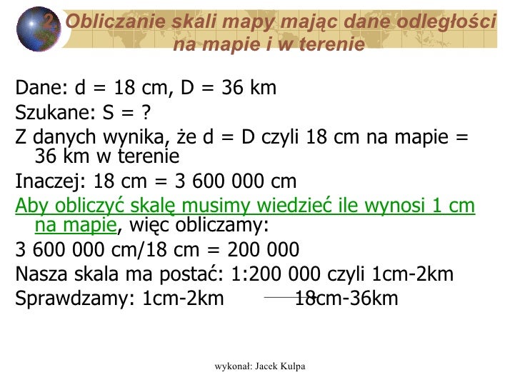 1 Cm Na Mapie To W Rzeczywistości Elementy Mapy