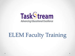 ELEM Faculty Training

 