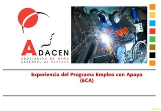 R07 Ed.1
Experiencia del Programa Empleo con Apoyo
(ECA)
 