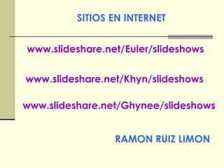 RAMON RUIZ LIMONCONSULTOR EN INGENIERIA ESTRUCTURAL, INVESTIGACION MEDICA Y EDUCATIVA