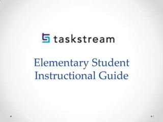 Elementary Student
Instructional Guide
1
 