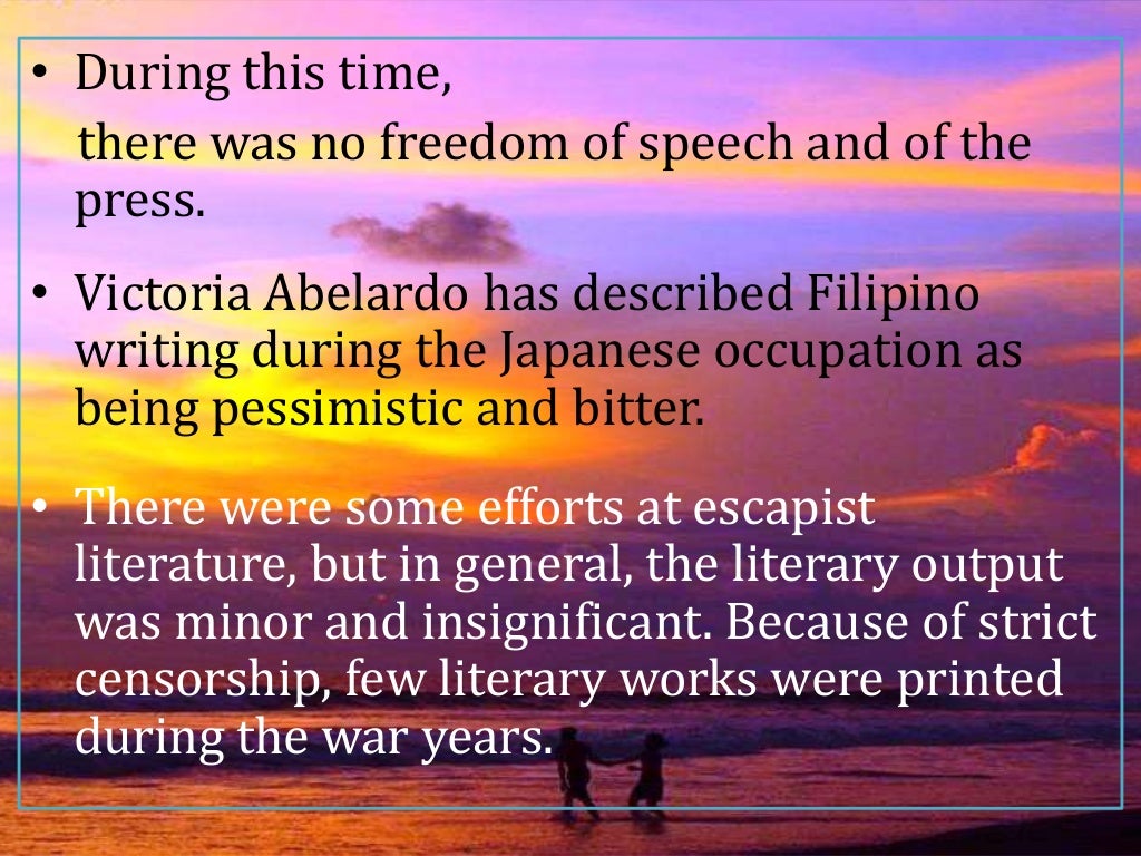 Japanese Period of the Philippine Literature