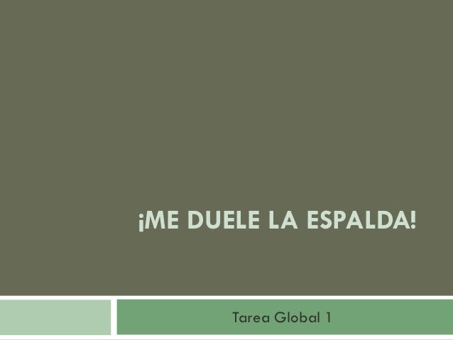 De que duele el lado izquierdo por parte de la espalda