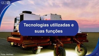 Tecnologias utilizadas e
suas funções
9
Fonte: NeoFeed
 