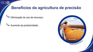 Otimização do uso de recursos;
26
Benefícios da agricultura de precisão
Aumento da produtividade;
Fonte:agroadvance
 