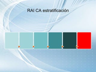 RAI CA estratificación
 