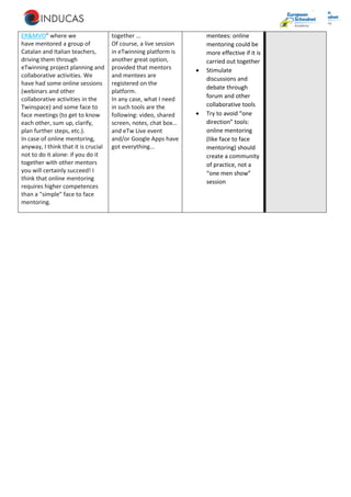 Mentoring in schools full self-evaluation and development plan | PDF