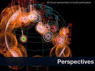 3D Visual representation of world earthquakes




          Perspectives
 