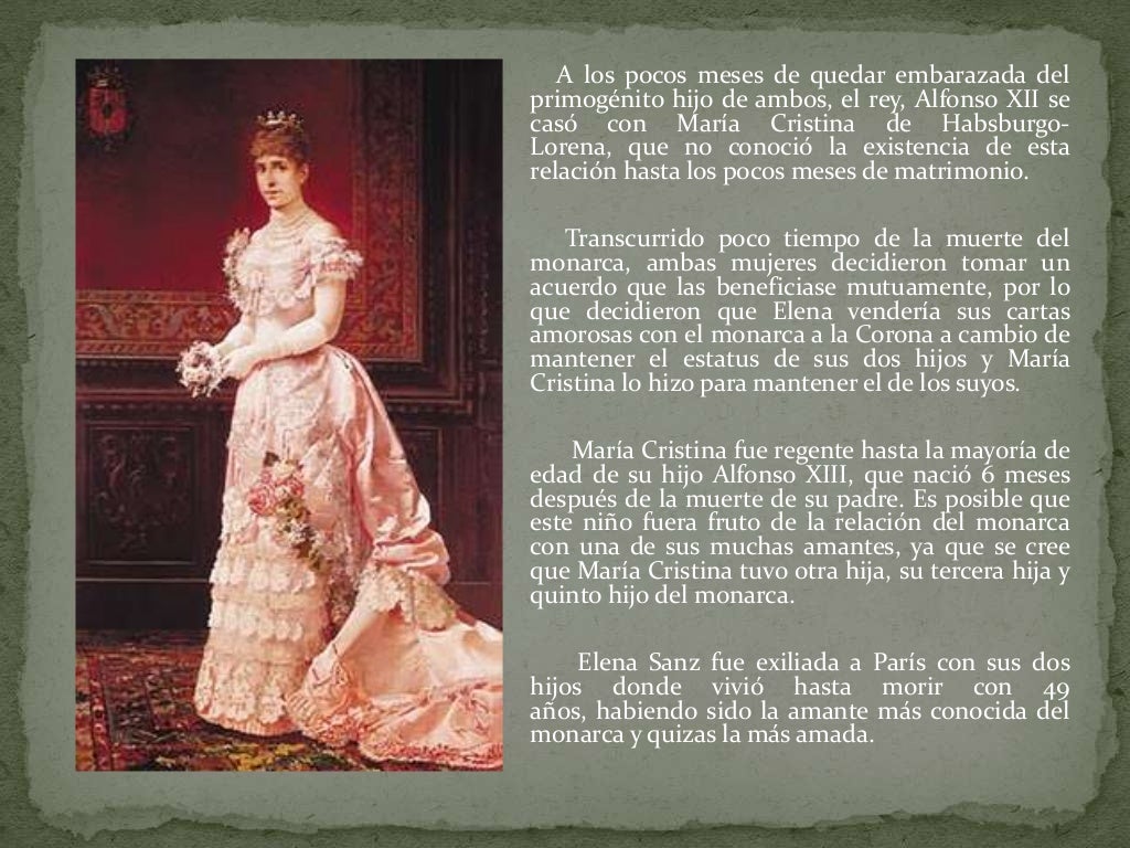 Elena sanz, amante de alfonso xii.