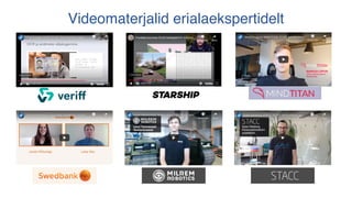 Videomaterjalid erialaekspertidelt
 