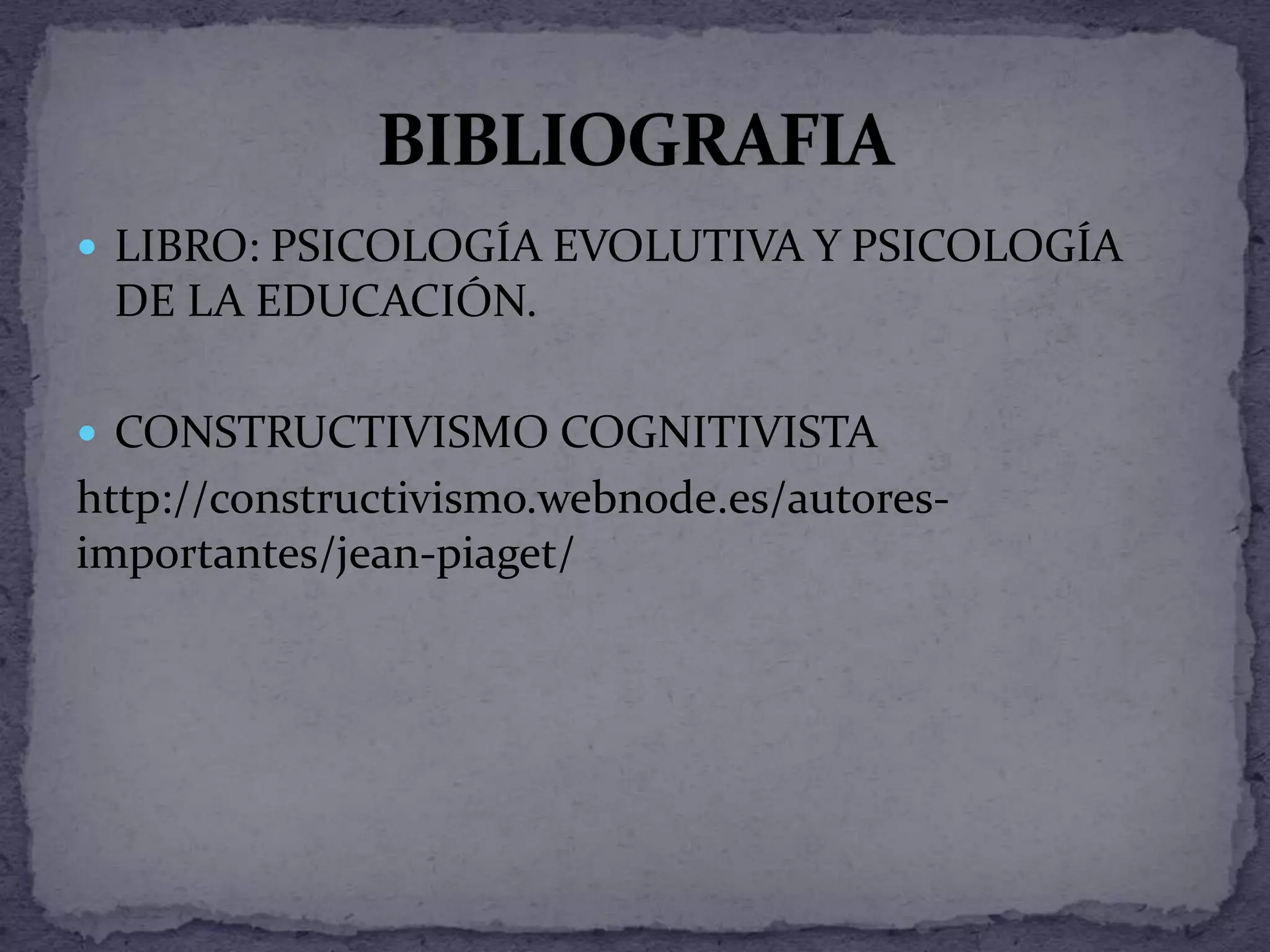El enfoque constructivista de piaget | PPTX