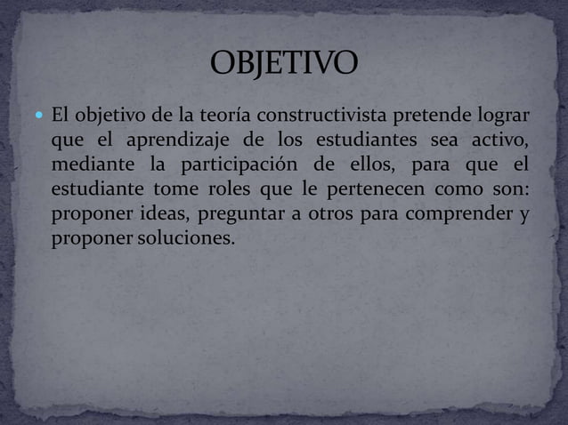El enfoque constructivista de piaget | PPTX