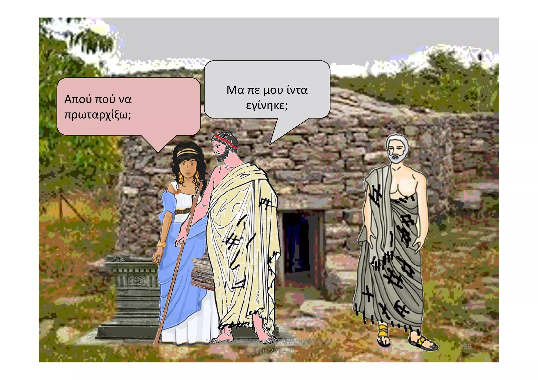 Απού πού να
πρωταρχίξω;
Μα πε μου ίντα
εγίνηκε;
139
ΓΥΜΝΑΣΙΟ ΠΕΡΑΜΑΤΟΣ ΜΥΛΟΠΟΤΑΜΟΥ
ΣΧ.ΕΤΟΣ 2019-20
 