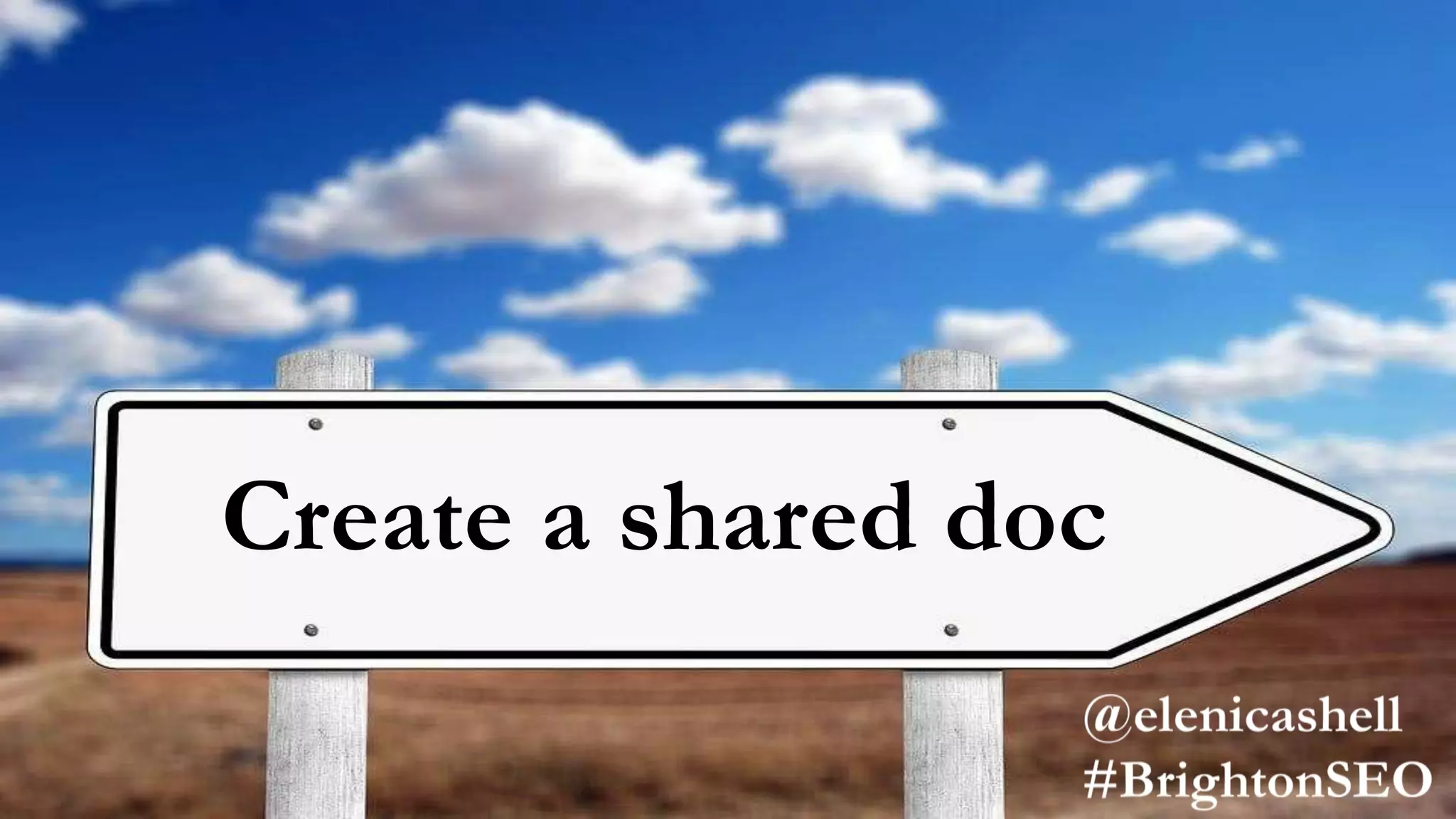 Create a shared doc
 