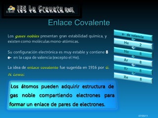 Enlace Covalente 07/05/11 
