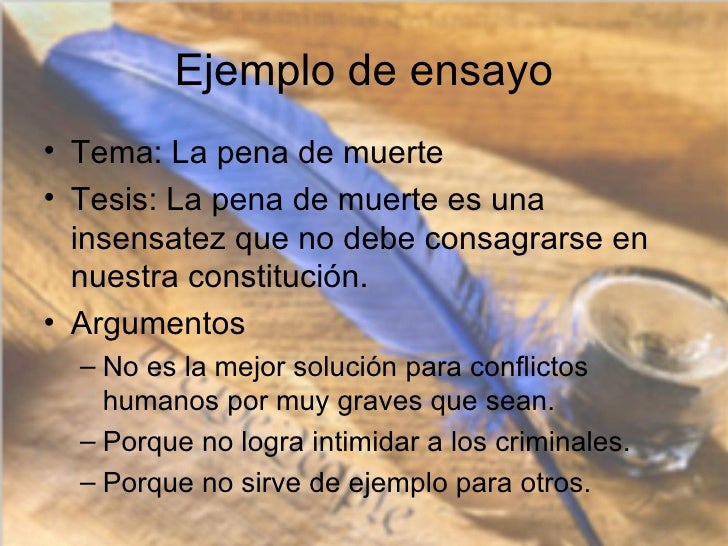 Ensayo Sobre La Pena De Muerte