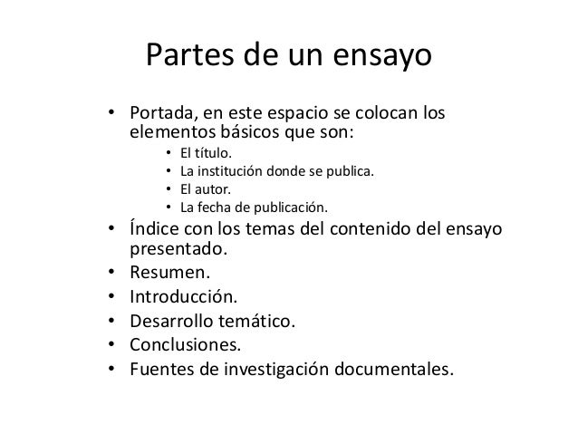 El ensayo
