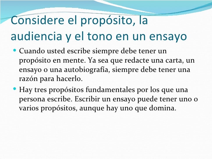 El ensayo y su estructura