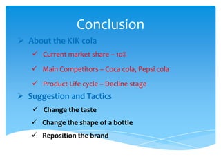Elephanthouse KIK cola marketing planing | PPTX