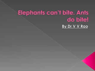 Elephants can’t bite
