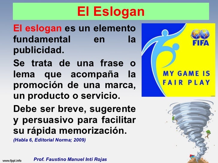 El eslogan