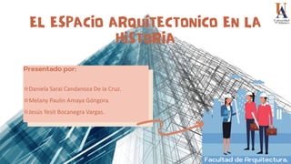 Presentado por:
☆Daniela Sarai Candanoza De la Cruz.
☆Melany Paulin Amaya Góngora.
☆Jesús Yesit Bocanegra Vargas.
Facultad de Arquitectura.
 
