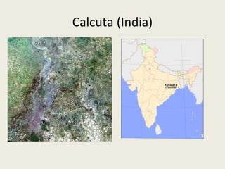 Las ciudades del «Tercer Mundo»
• Caracterizadas por las enormes desigualdades
que encontramos en ellas.
• En muchas ciudades lo normal es que la mayoría
de los habitantes urbanos resida en
infraviviendas o chabolas; una minoría puede
vivir en viviendas lujosas.
• Los países pobres han presentado por lo general
tasas de urbanización mucho más bajas que los
países desarrollados.

 
