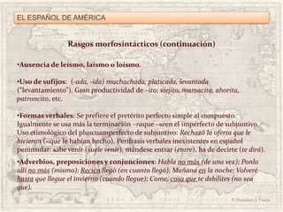 EL ESPAÑOL DE AMÉRICA<br />