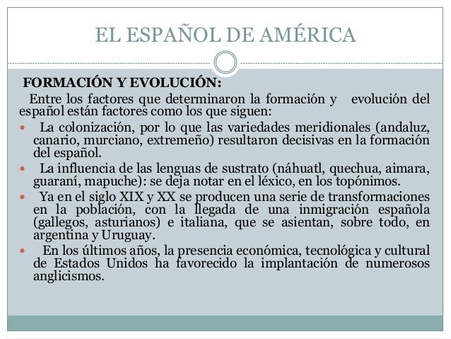 El español de américa