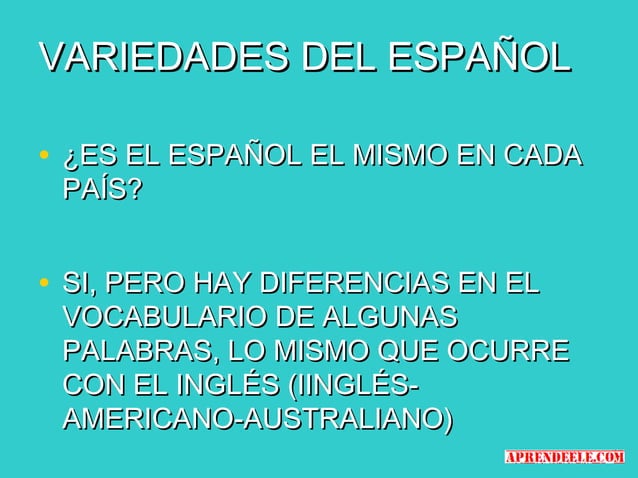 El español en el mundo | PPT