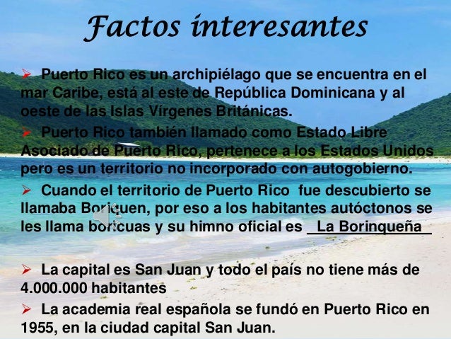 Puerto Rico Le Pertenece A Estados Unidos