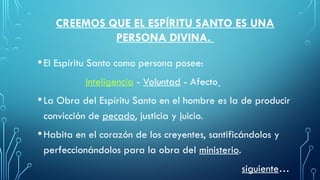 El Espíritu Santo una leccion que transforma | PPTX