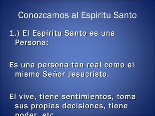 El espiritu santo | PPT