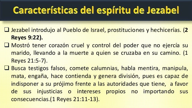 EL ESPÍRITU DE JEZABEL