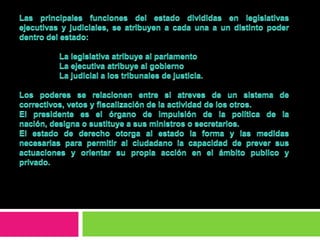 Estado de derecho.Comienzan a aparecer las declaraciones de los derechos, cuyos antecedentes se encuentran en las libertades y franquicias de la edad media.Los derechos humanos son universales e individuales, se reconocen a toda persona por el hecho de ser un ser vivo: no creados por el estado sino únicamente reconocidos por el, los derechos humanos son derechos morales.