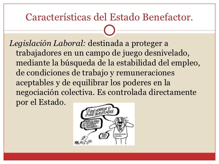 El estado benefactor 1
