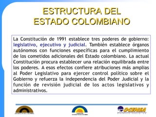 el estado colombiano y su organizacion.ppt