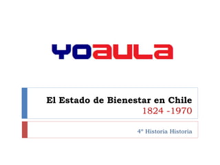 El Estado de Bienestar en Chile
1824 -1970
4º Historia Historia
 