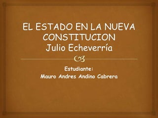Estudiante:
Mauro Andres Andino Cabrera
 