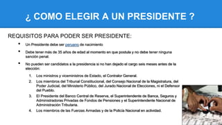 • Los partidos políticos van presentando sus candidatos a la
presidencia y vicepresidencias ante el Jurado Electoral Espec...