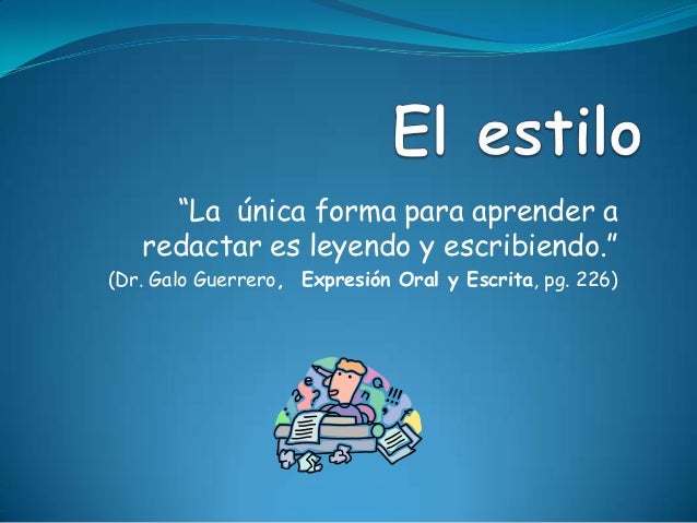 Resultado de imagen para EL ESTILO