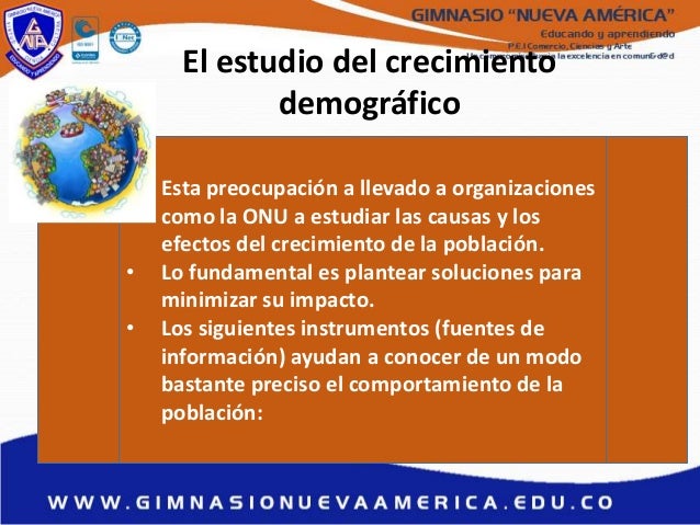 El estudio del crecimiento demografico 1