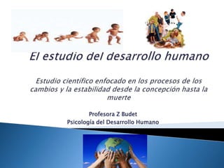 Profesora Z Budet
Psicología del Desarrollo Humano
 