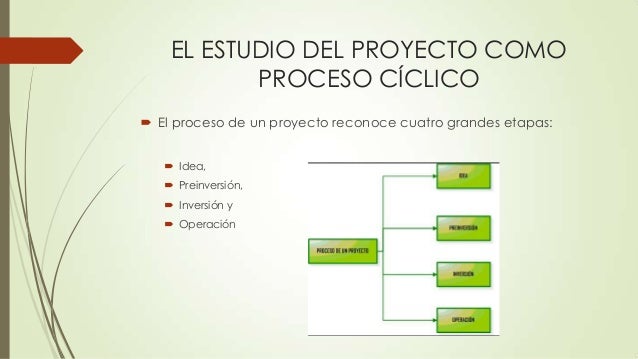 El estudio del proyecto como proceso cíclico