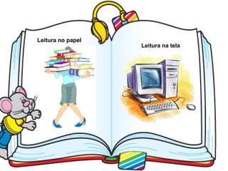 Leitura no papel
                   Leitura na tela
 